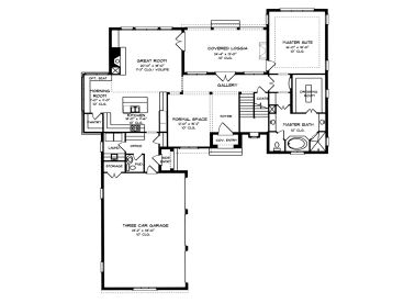 1st Floor Plan, 029H-0046