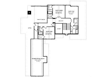 2nd Floor Plan, 029H-0026