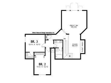 2nd Floor Plan, 034H-0113