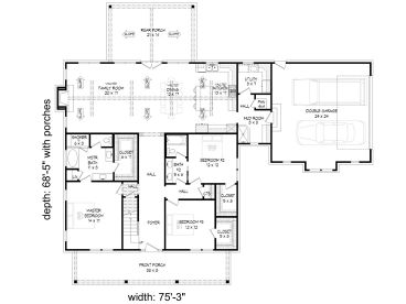 1st Floor Plan, 062H-0426