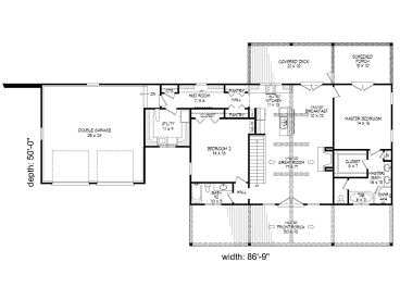 Floor Plan, 062H-0140