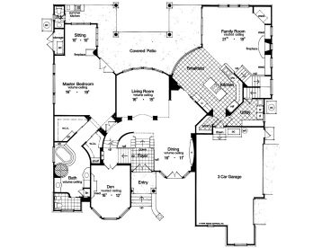 1st Floor Plan, 043H-0214