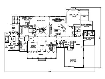 1st Floor Plan, 058H-0025