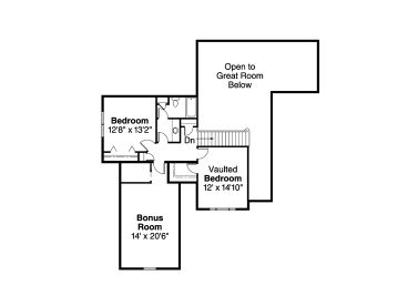 2nd Floor Plan, 051H-0128
