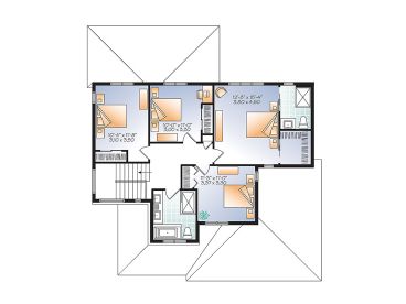 2nd Floor Plan, 027H-0443