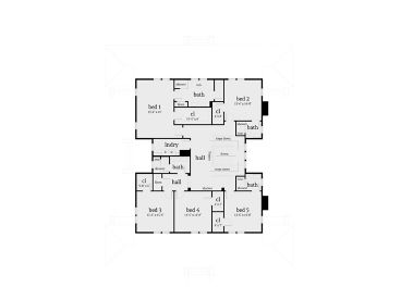 2nd Floor Plan, 052H-0107
