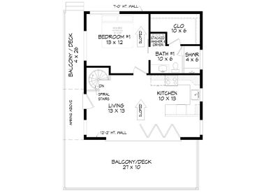 2nd Floor Plan, 062H-0507