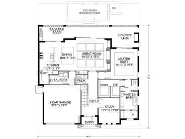 1st Floor Plan, 070H-0109