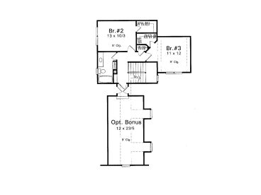2nd Floor Plan, 030H-0060