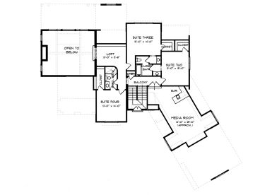 2nd Floor Plan, 029H-0055