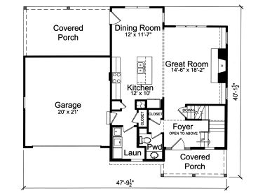 1st Floor Plan, 046H-0182