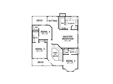 2nd Floor Plan, 036H-0068