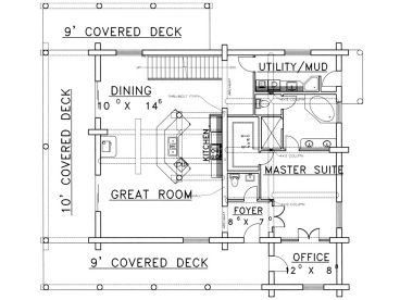 1st Floor Plan, 012L-0045
