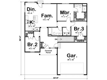 Floor Plan, 050H-0195