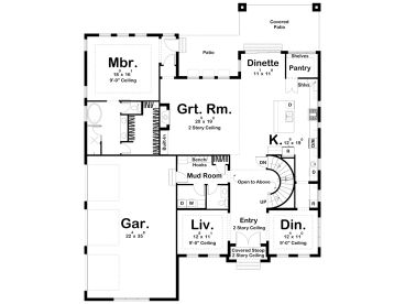 1st Floor Plan, 050H-0449