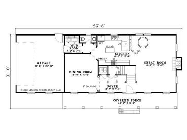 1st Floor Plan, 025H-0048