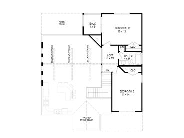2nd Floor Plan, 062H-0420
