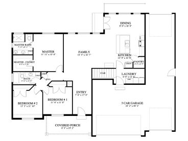 Floor Plan, 065H-0088