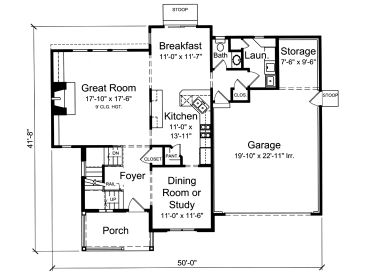1st Floor Plan, 046H-0053
