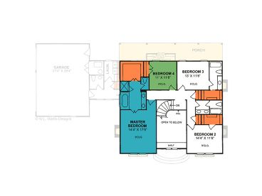 2nd Floor Plan, 059H-0045