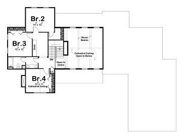 2nd Floor Plan, 050H-0136