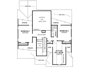 2nd Floor Plan, 063H-0191