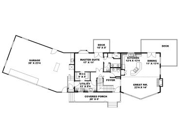 1st Floor Plan, 012H-0165