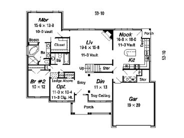 1st Floor Plan, 061H-0051