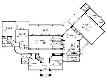 1st Floor Plan, 043H-0223