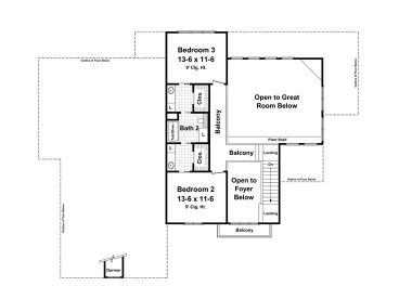 2nd Floor Plan, 001H-0199
