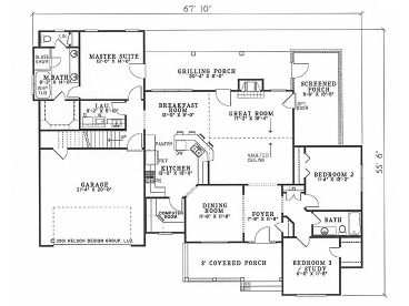 1st Floor Plan, 025H-0120