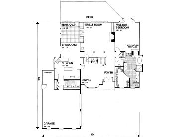 1st Floor Plan, 007H-0098