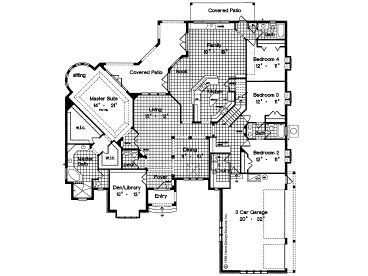 1st Floor Plan, 043H-0204