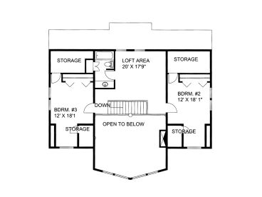 2nd Floor Plan, 012H-0131