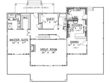 1st Floor Plan, 012H-0115