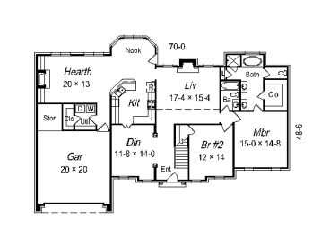 1st Floor Plan, 061H-0097