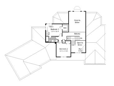 2nd Floor Plan, 023H-0040