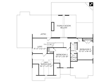 2nd Floor Plan, 086H-0129