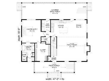 1st Floor Plan, 062H-0271