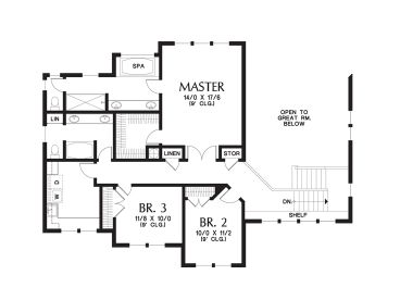 2nd Floor Plan, 034H-0237