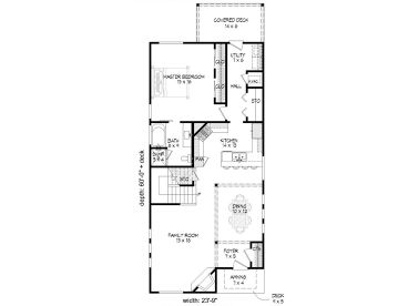 1st Floor Plan, 062H-0167