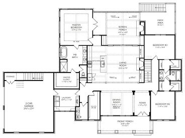 1st Floor Plan, 053H-0101