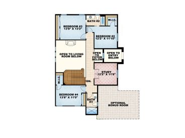 2nd Floor Plan, 040H-0026