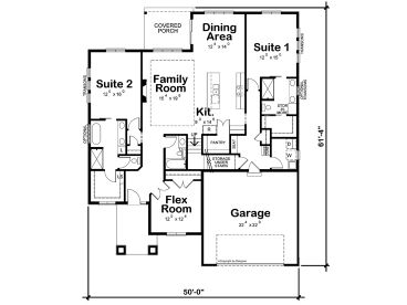 1st Floor Plan, 031H-0503