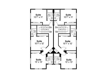 2nd Floor Plan, 051M-0036