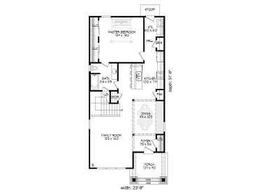 1st Floor Plan, 062H-0022