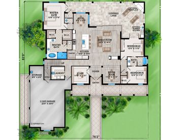 1st Floor Plan, 069H-0088