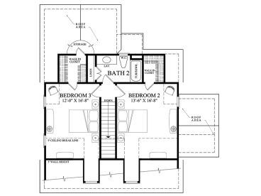2nd Floor Plan, 063H-0229