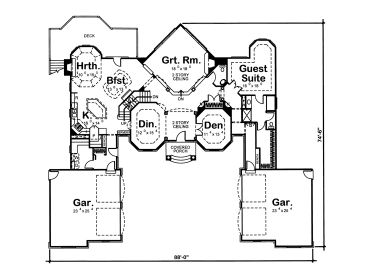 1st Floor Plan, 050H-0039