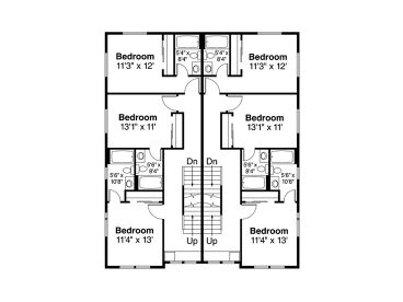 2nd Floor Plan, 051M-0034